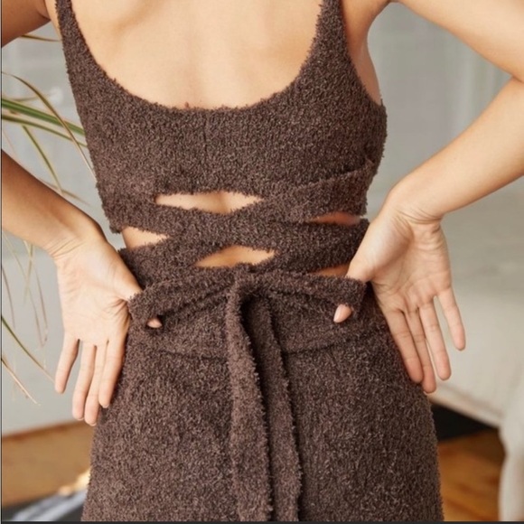 Urban Outfitters Out From Under Nico brown wrap sweater tank top Medium NWT - Picture 3 of 8